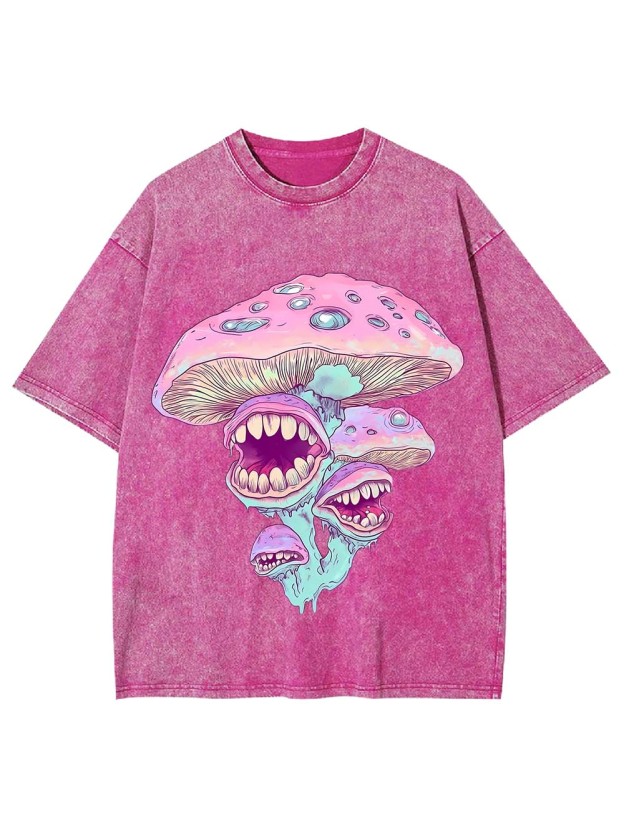 Monster Mushrooms Washed Tshirt
