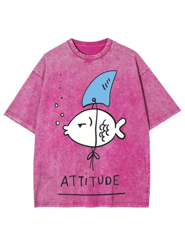 Attitude Washed Tshirt