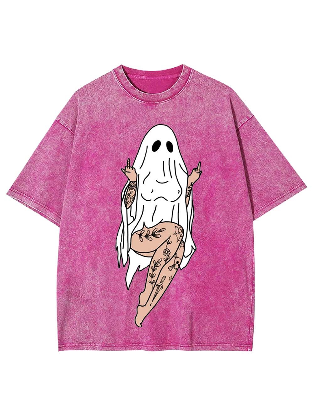 Tattooed Ghost Rebel Washed Tshirt