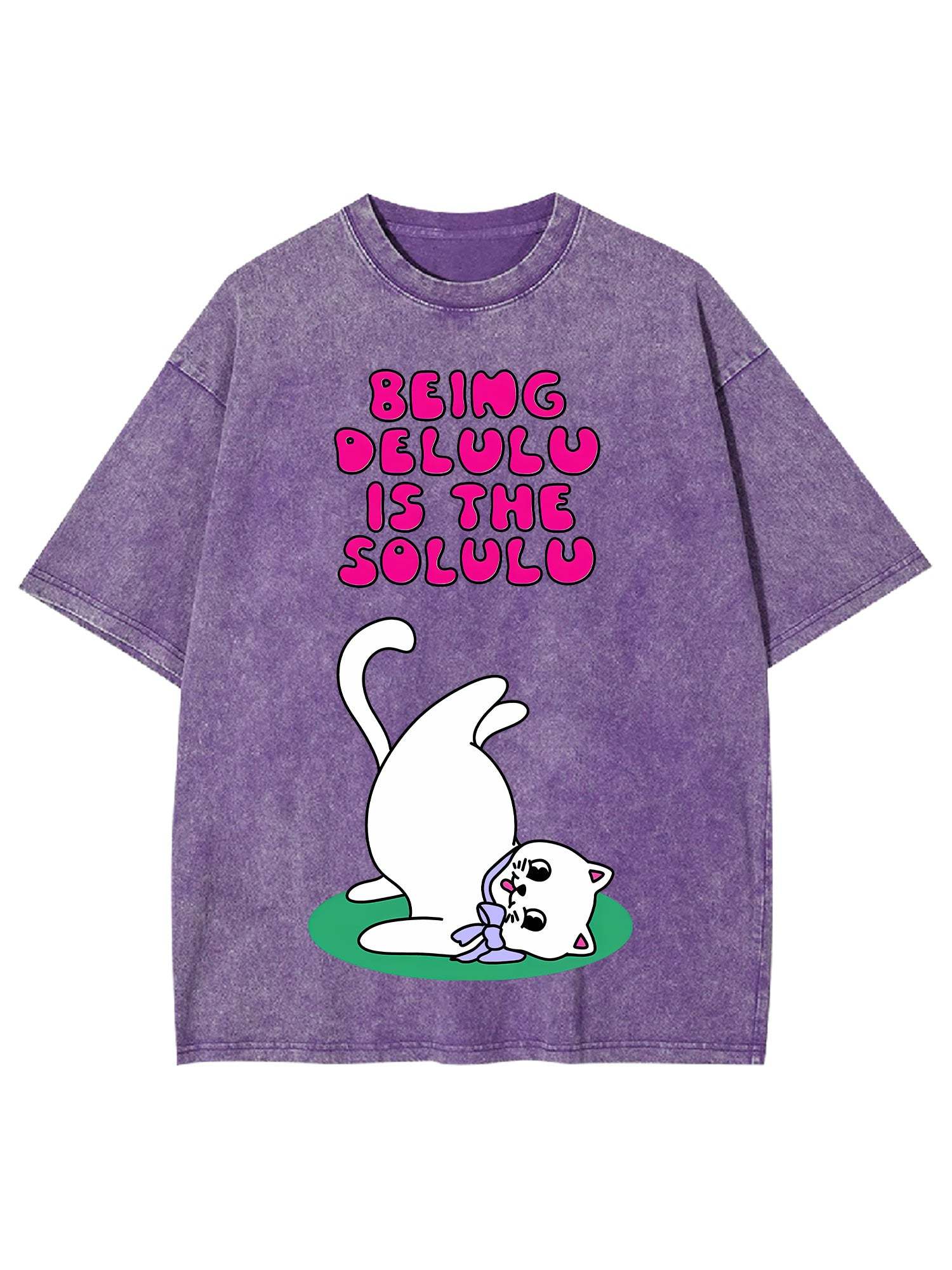 Being Delulu Is The Solulu Washed Tshirt