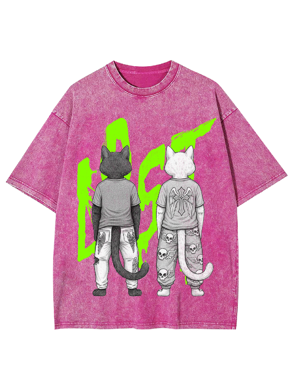 Two lost cats Washed Tshirt