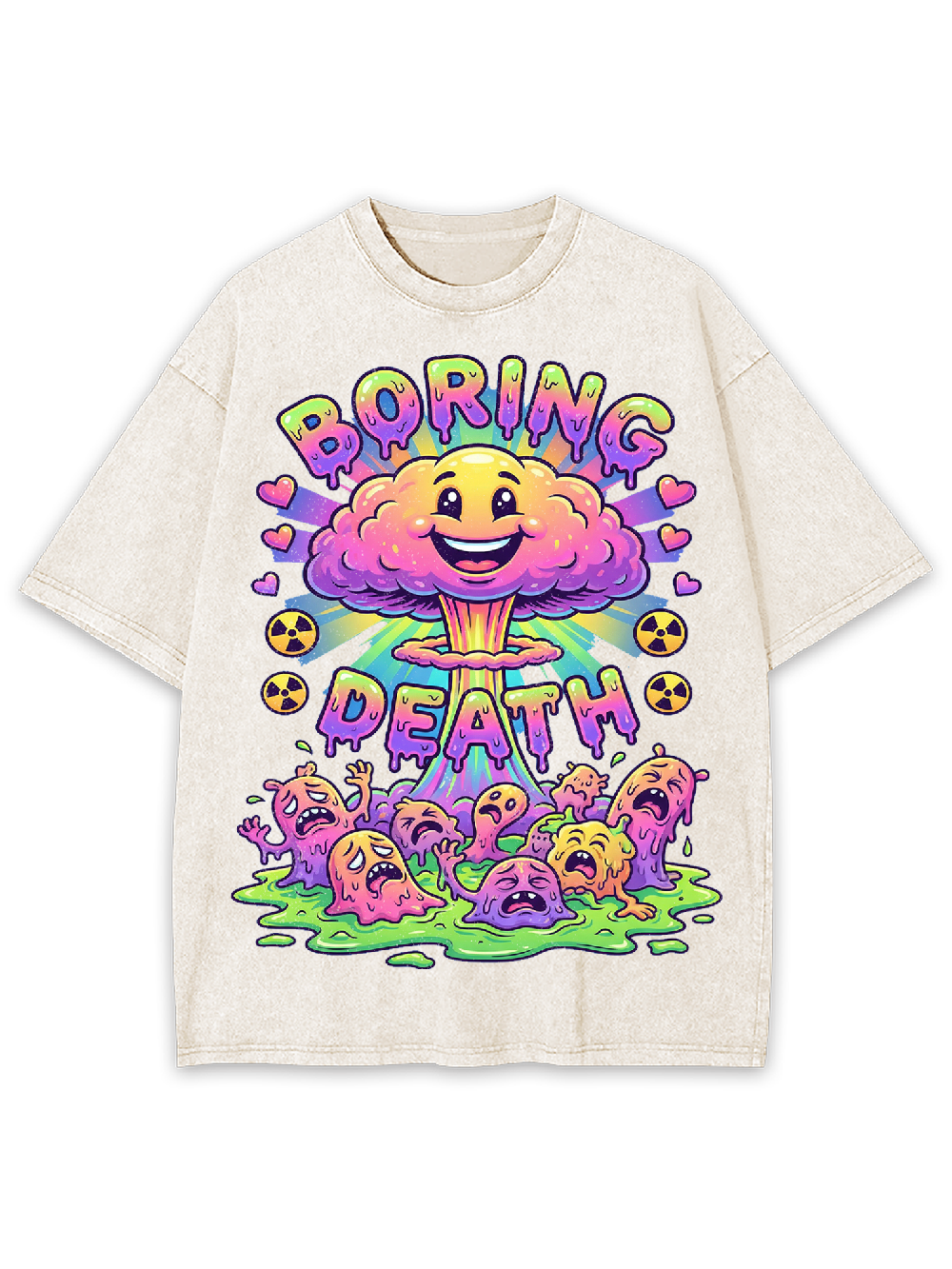 Boring death Washed Tshirt