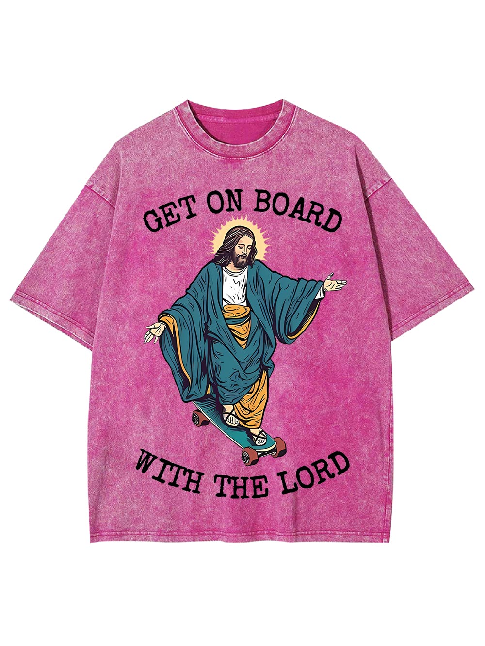 Get On Board With The Lord Washed Tshirt