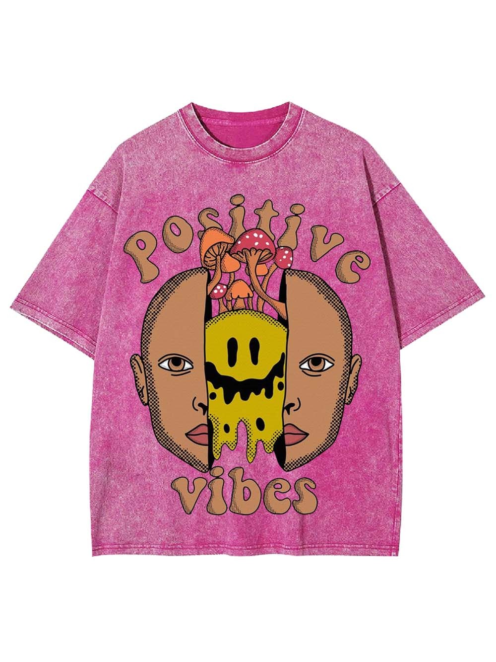 Positive Vibes Washed Tshirt