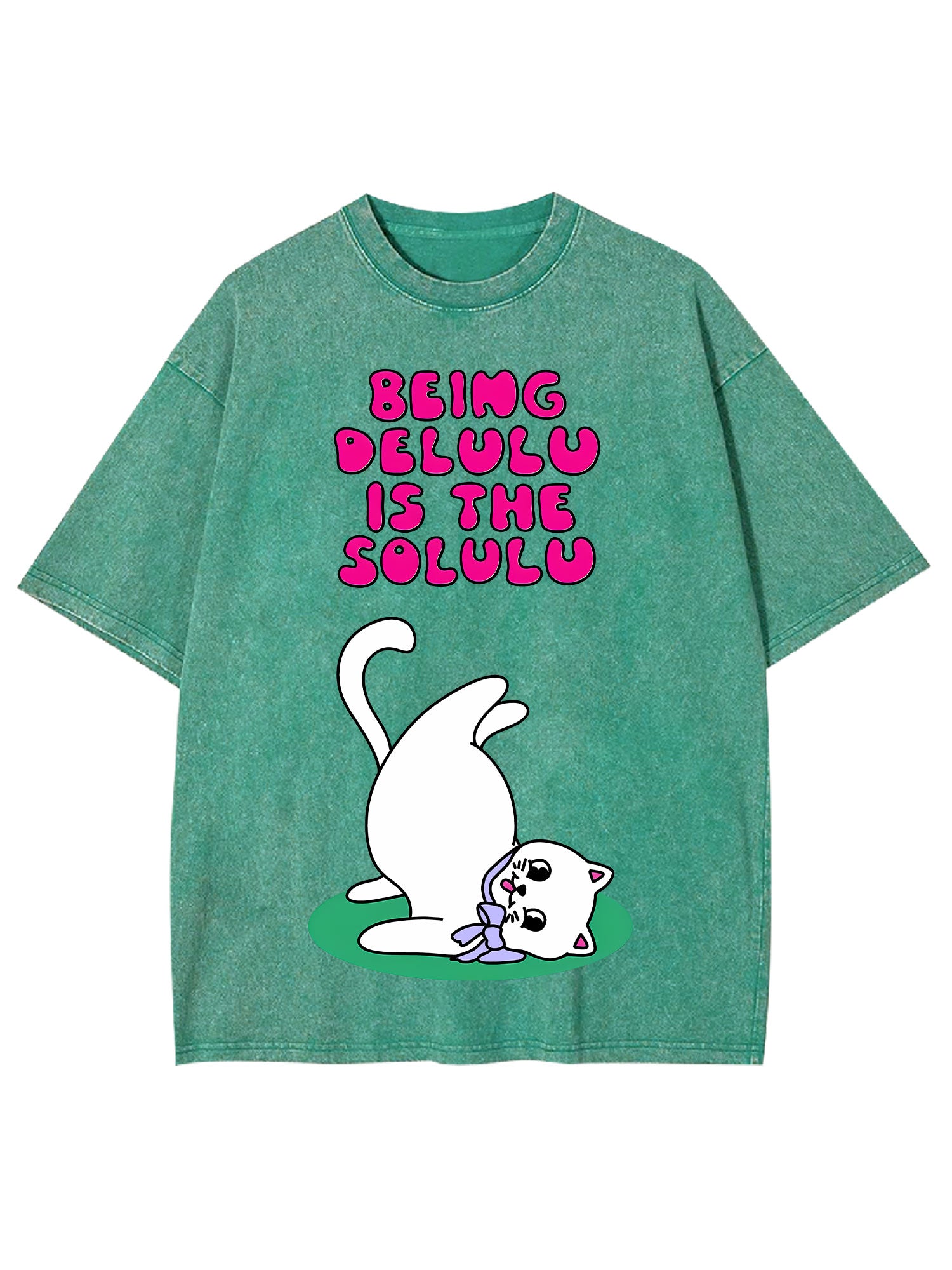 Being Delulu Is The Solulu Washed Tshirt