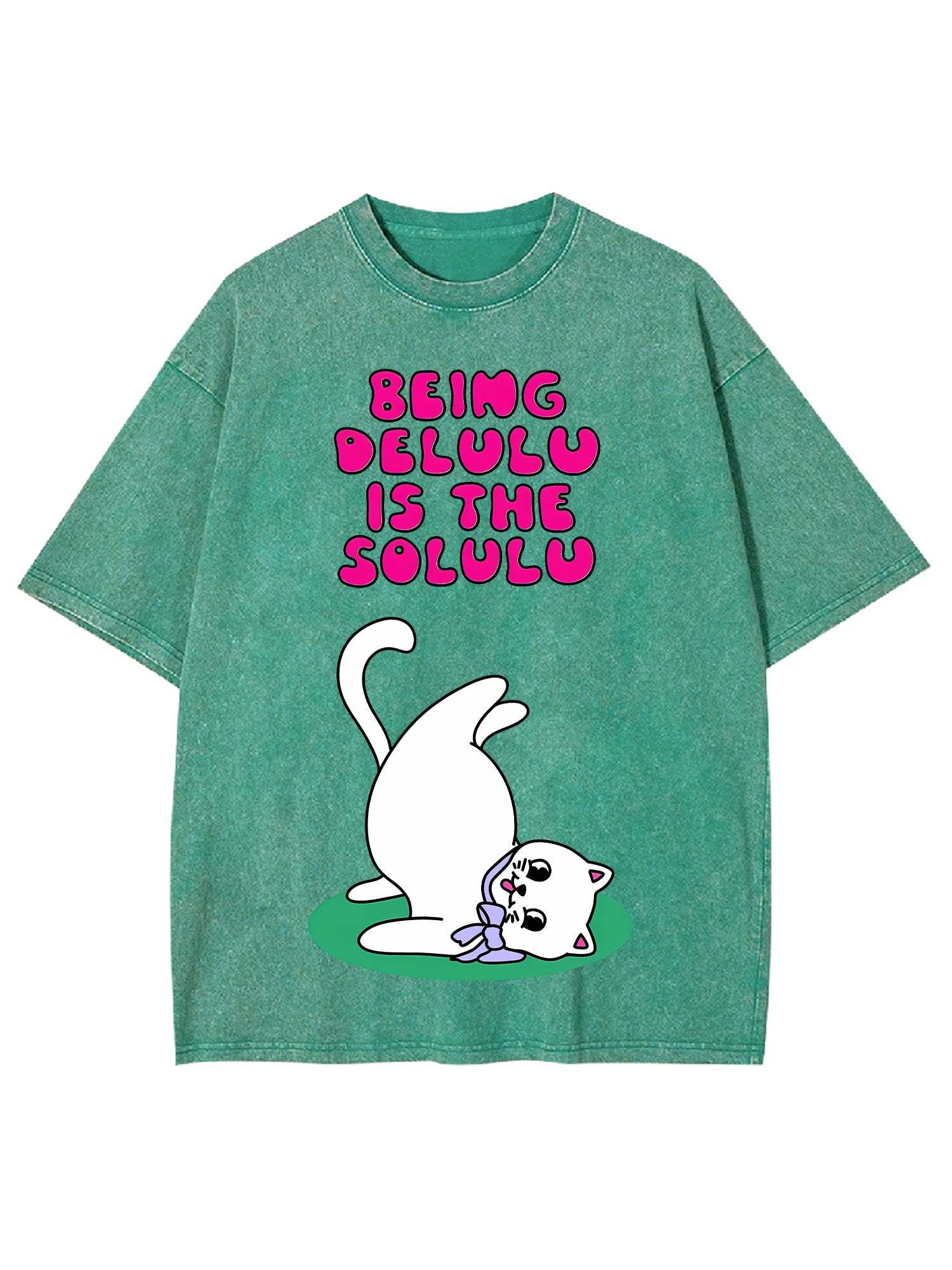 Being Delulu Is The Solulu Washed Tshirt