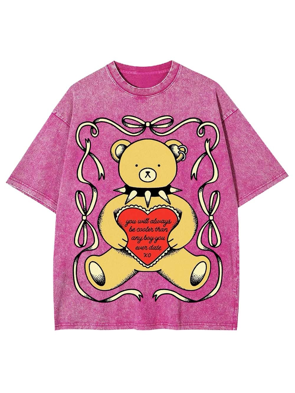 LOVE FROM THE REBEL BEAR WASHED TSHIRT