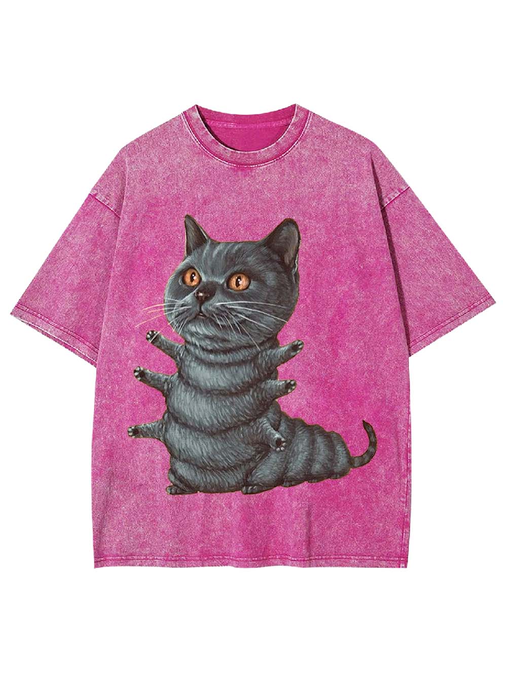 MULTI-HANDED CAT WASHED TSHIRT