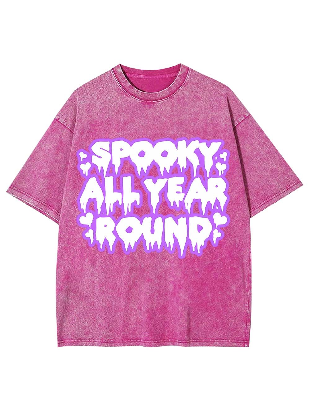 Spooku All Year Round Washed Tshirt