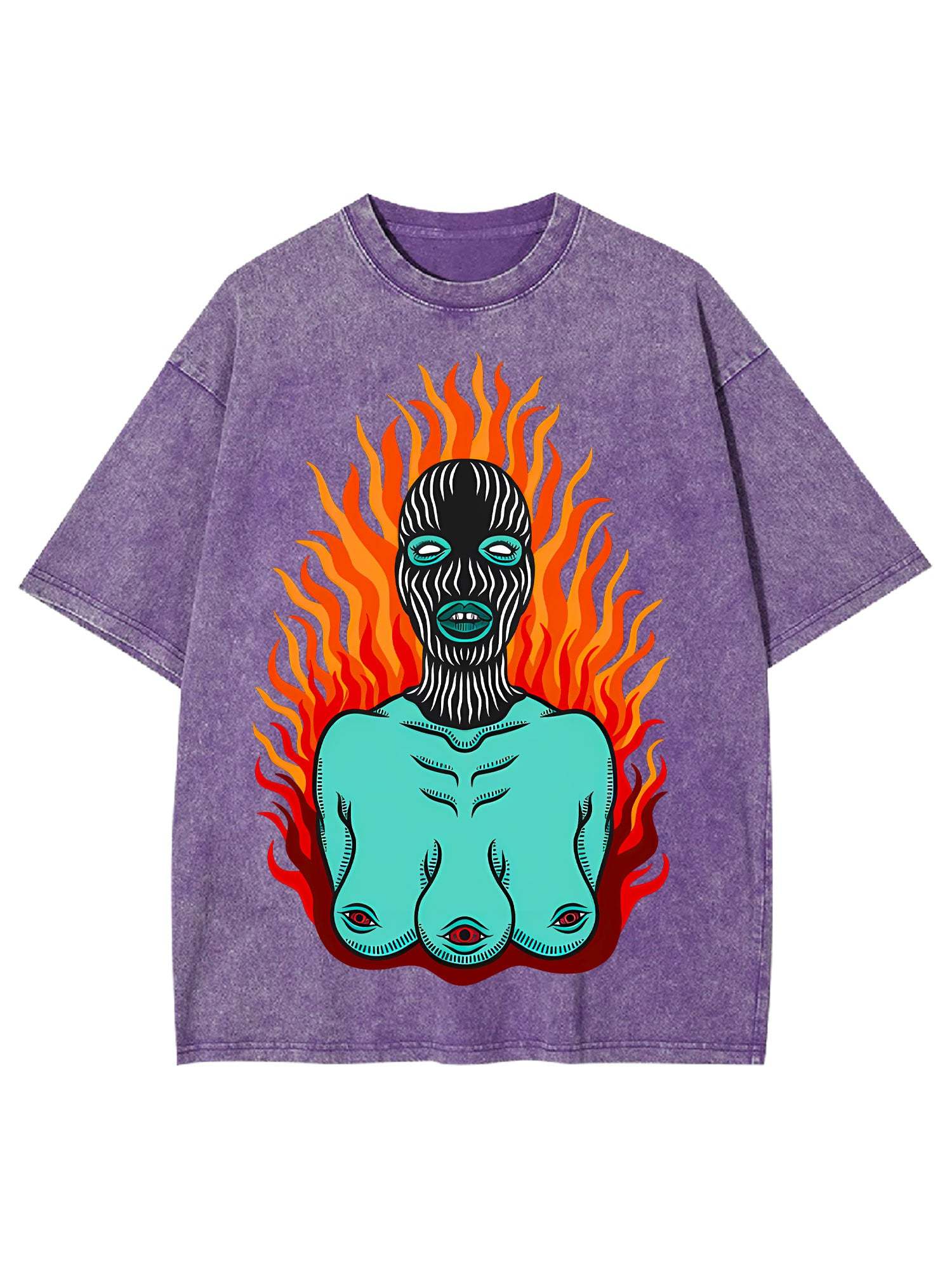 Flames Washed Tshirt