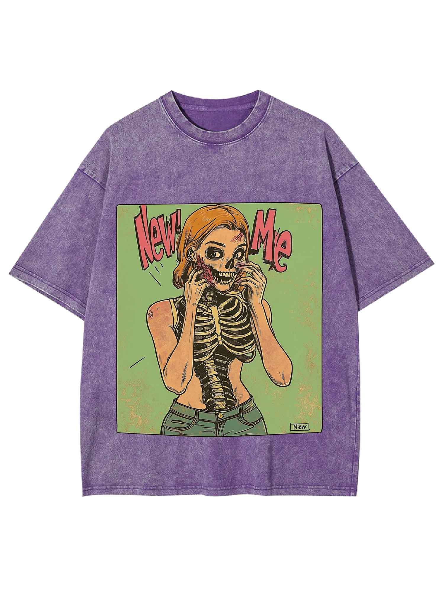 New Me Washed Tshirt-ClassyOutlaw Sale