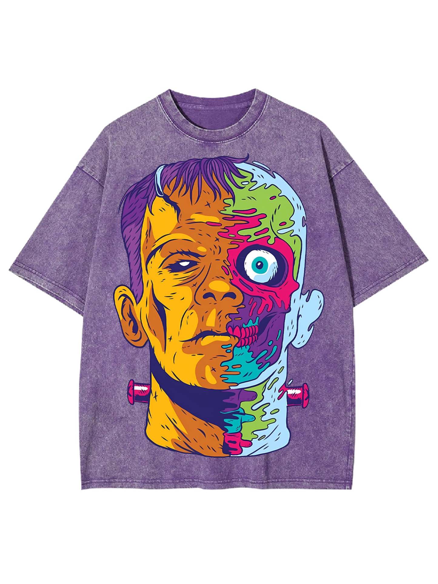 Trippy Frankenstein Washed Tshirt