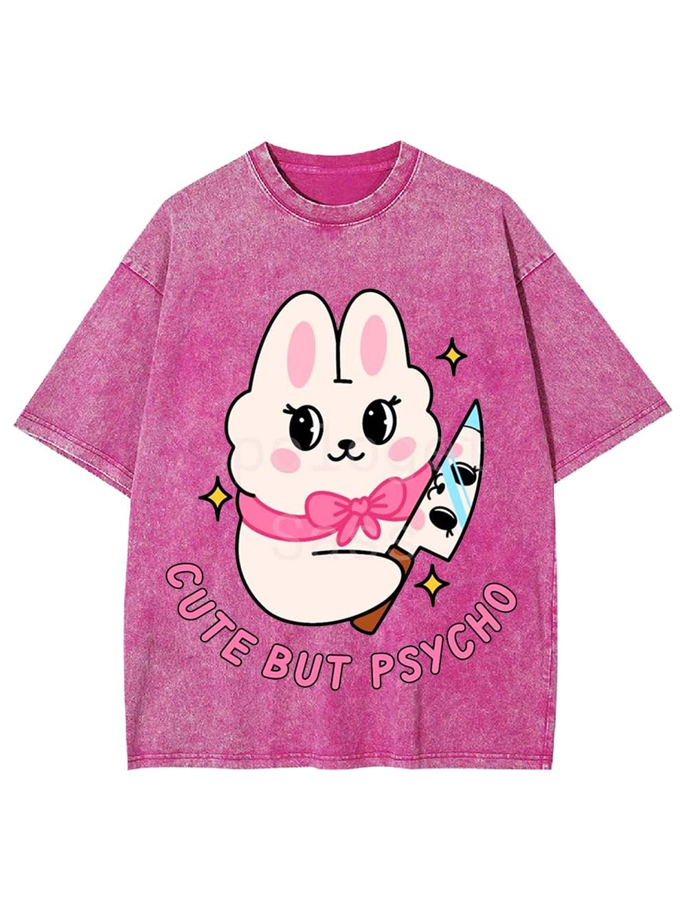 Cute But Psycho Washed Tshirt