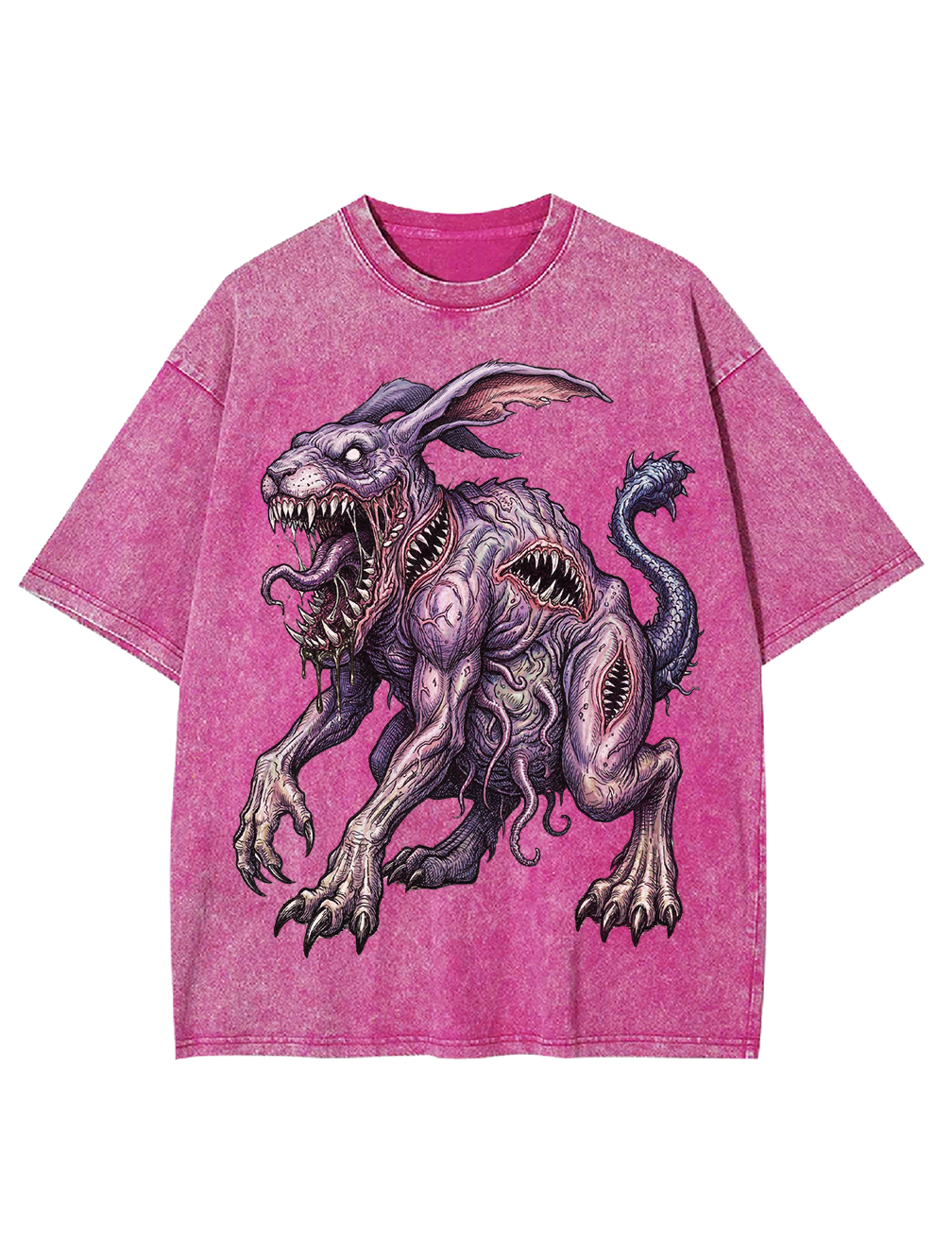 Terrifying Mutant Rabbits Washed Tshirt