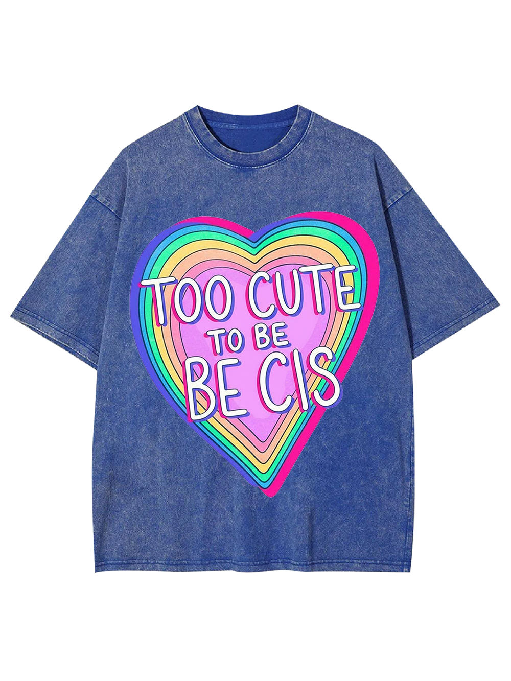 TOO CUTE To BE BE CIS Washed Tshirt