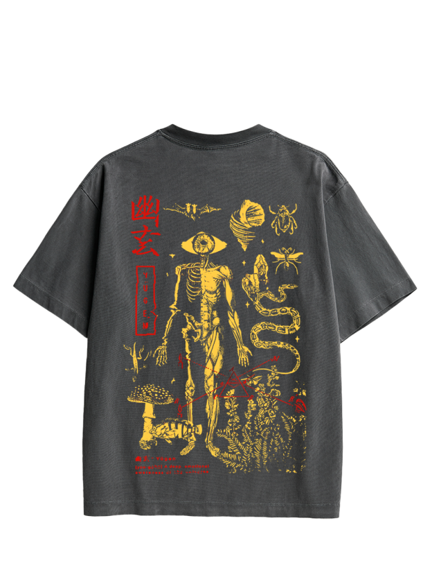 Yūgen Depths Double Sided Print Washed TShirt