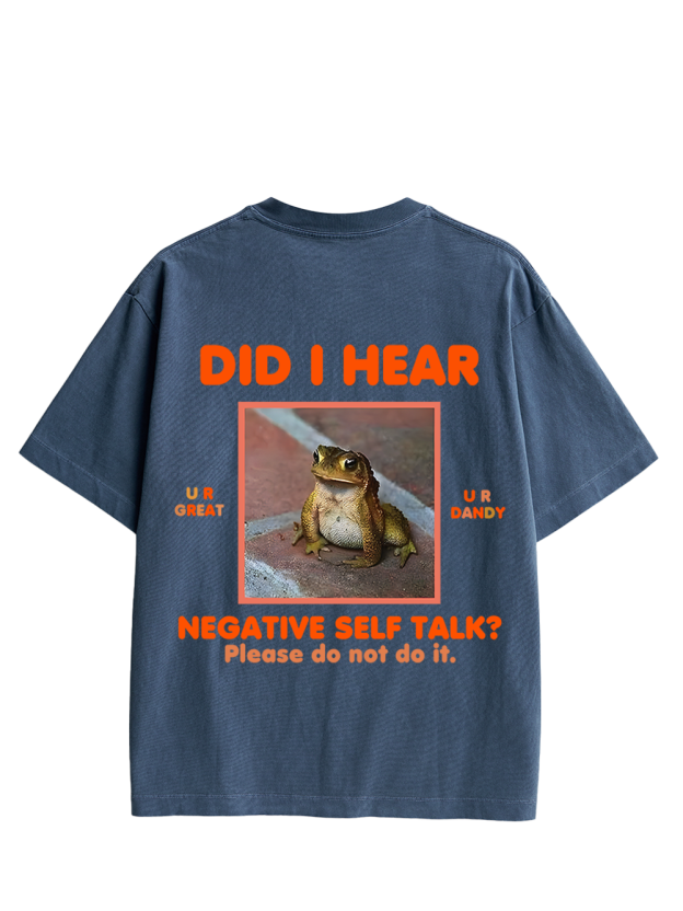 Frog Therapist Double Sided Print Washed TShirt