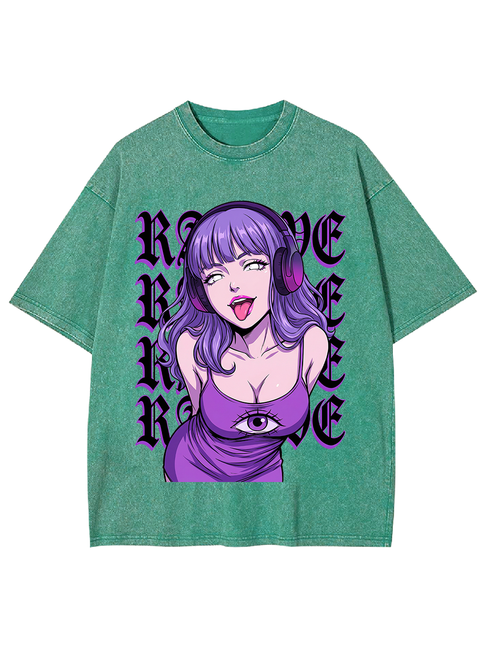 Cyber Raver Third Eye Washed Tshirt