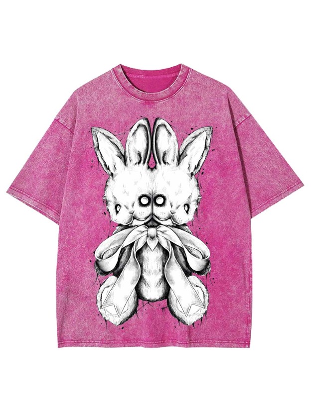 Two-Headed Bunny Washed Tshirt