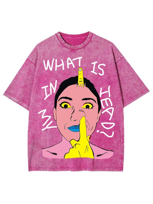 What Is In My Heads?  Washed Tshirt