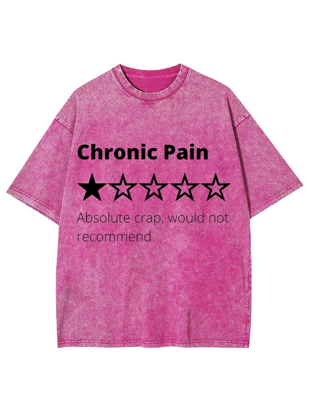 Chronic Pain Review Washed Tshirt