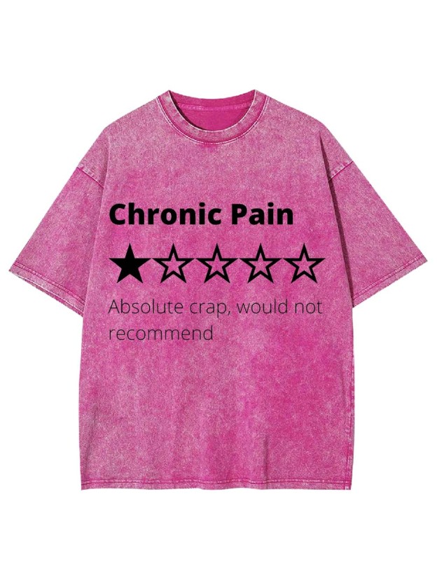 Chronic Pain Review Washed Tshirt