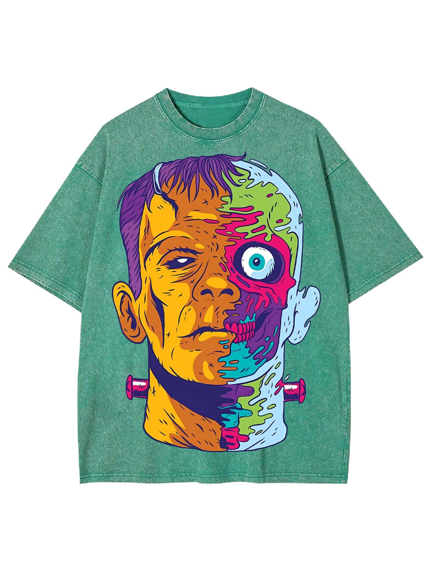 Trippy Frankenstein Washed Tshirt