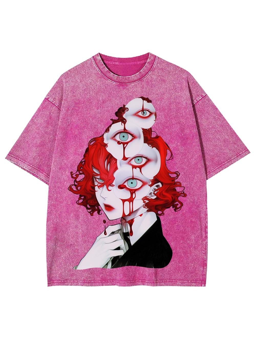 Surreal Gaze Washed Tshirt-ClassyOutlaw Sale