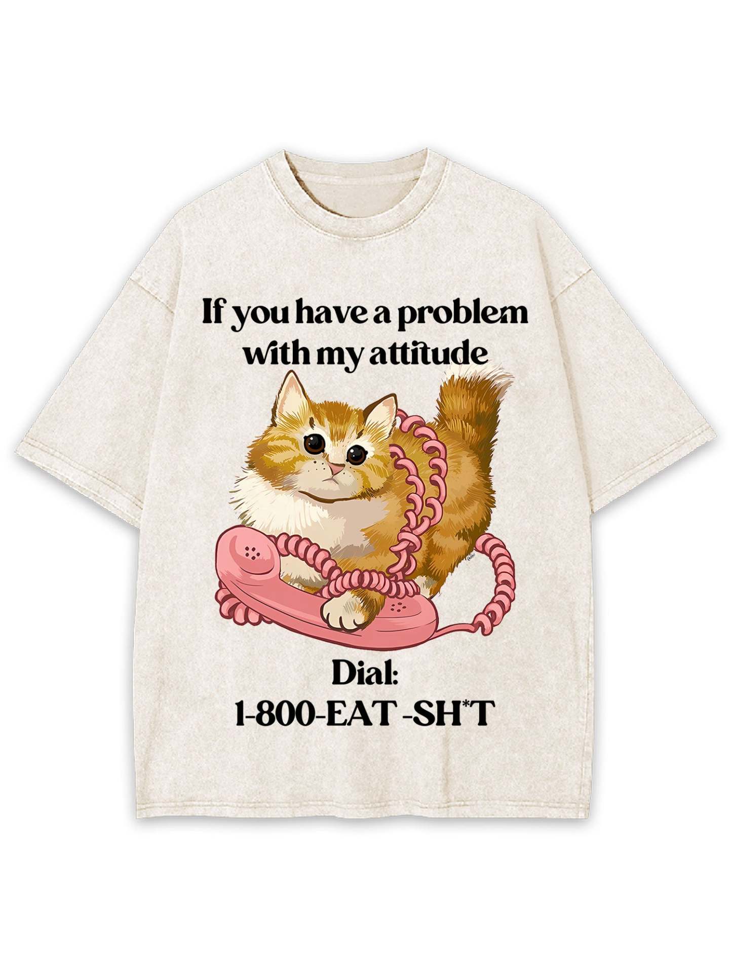 Call The Number Washed Tshirt