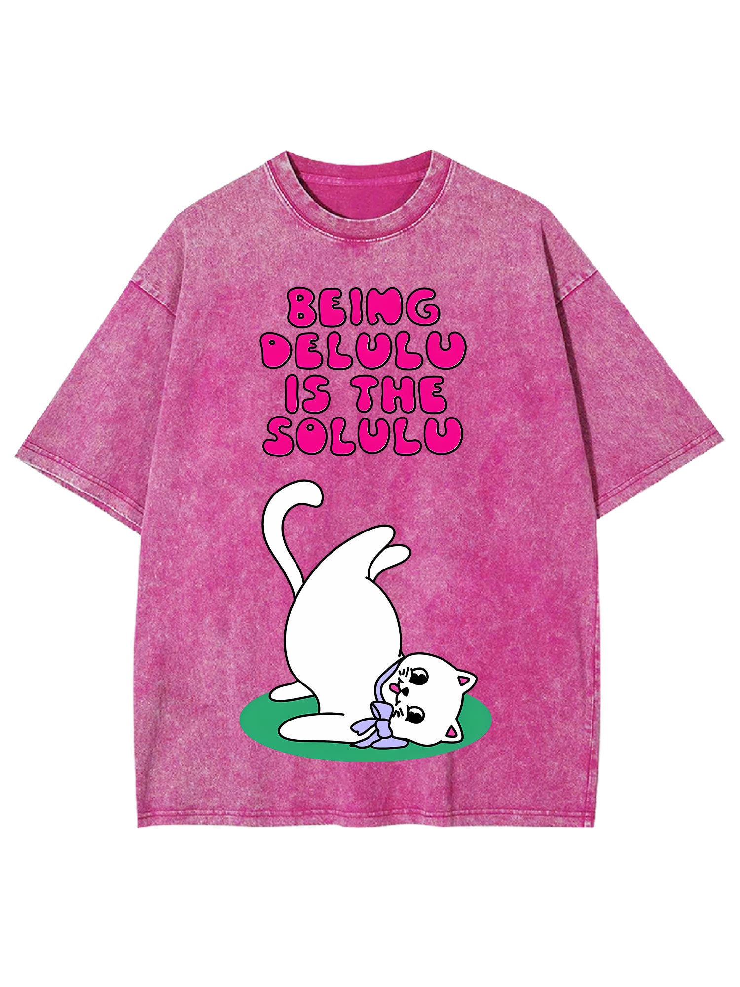 Being Delulu Is The Solulu Washed Tshirt