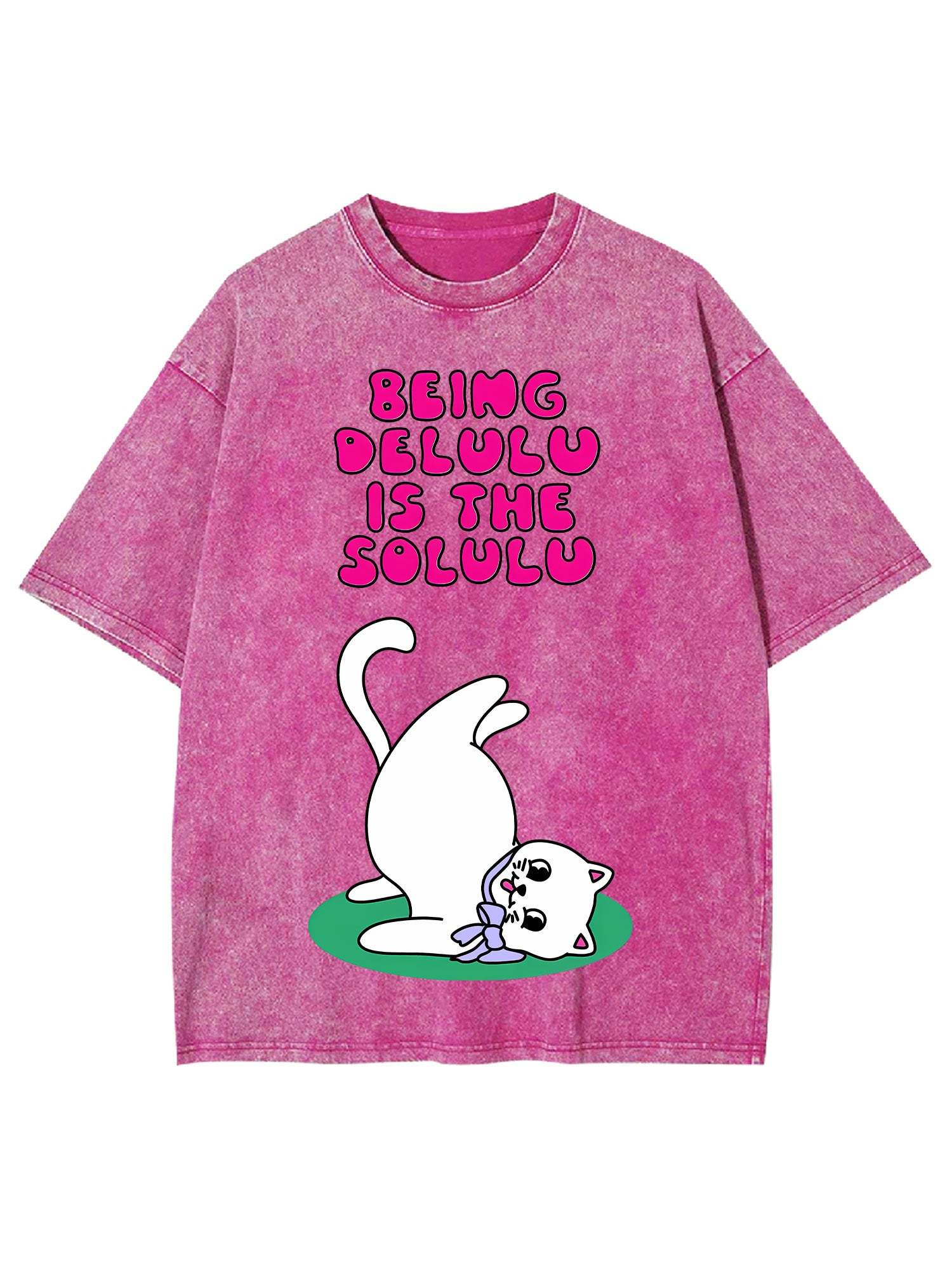 Being Delulu Is The Solulu Washed Tshirt