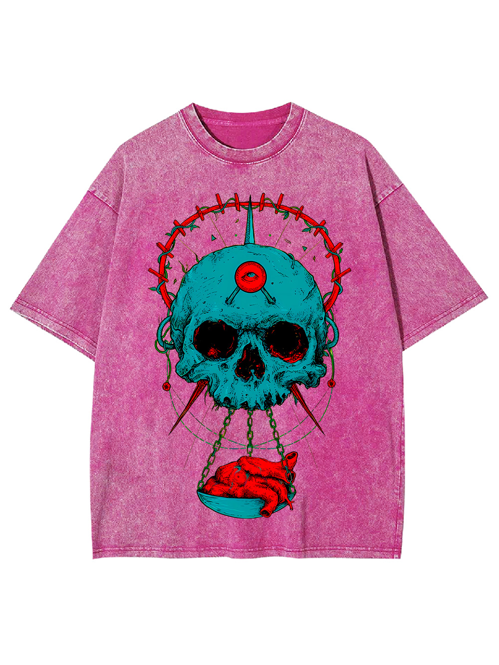 HEART OF THE SKULL WASHED TSHIRT