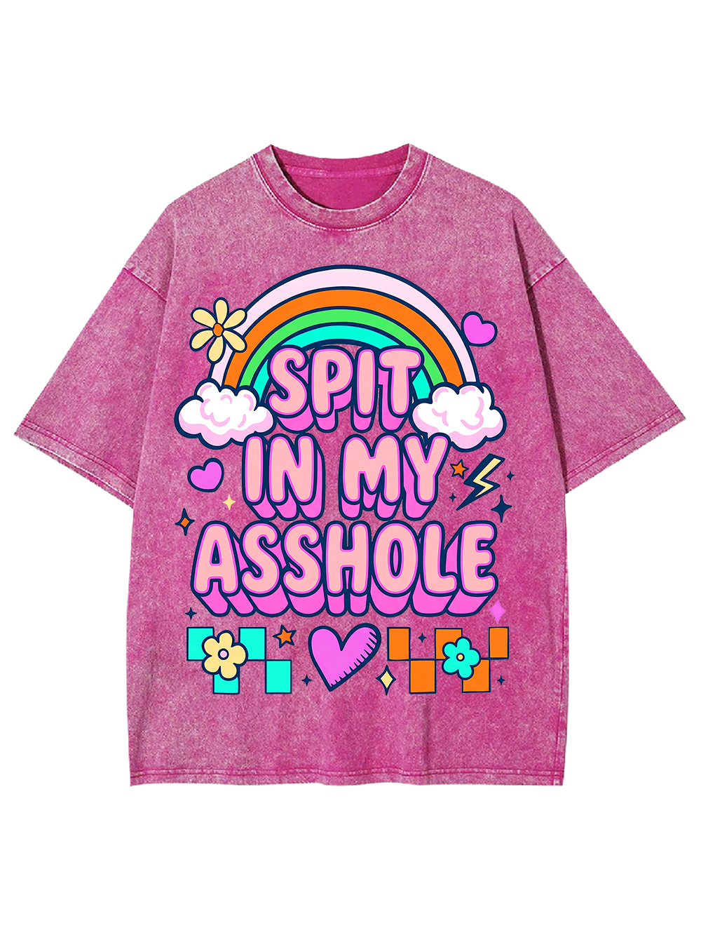 SPIT IN MY ASSHOLE Washed Tshirt