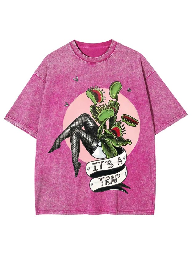 It's A Trap Washed Tshirt