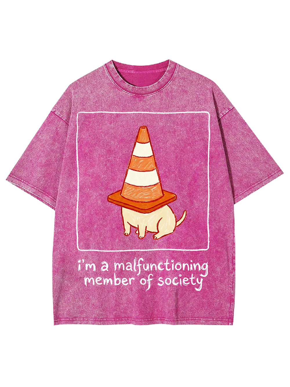i’m a malfunctioning member of society Washed Tshirt