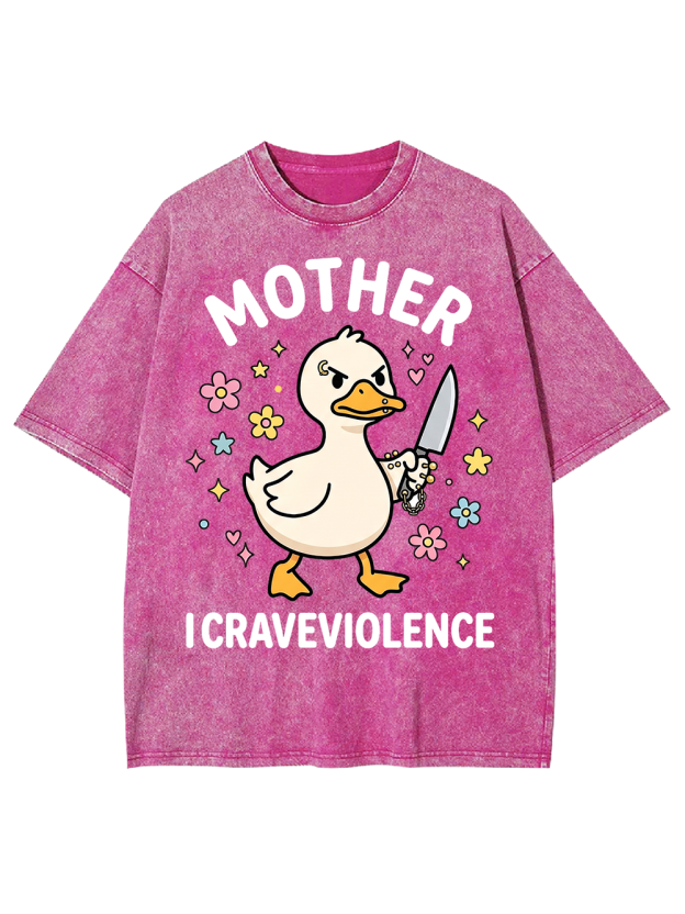 MOTHER I CRAVE VIOLENCE Washed Tshirt