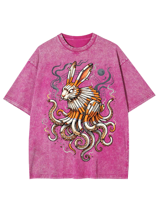 Smokeborn Hare Washed Tshirt