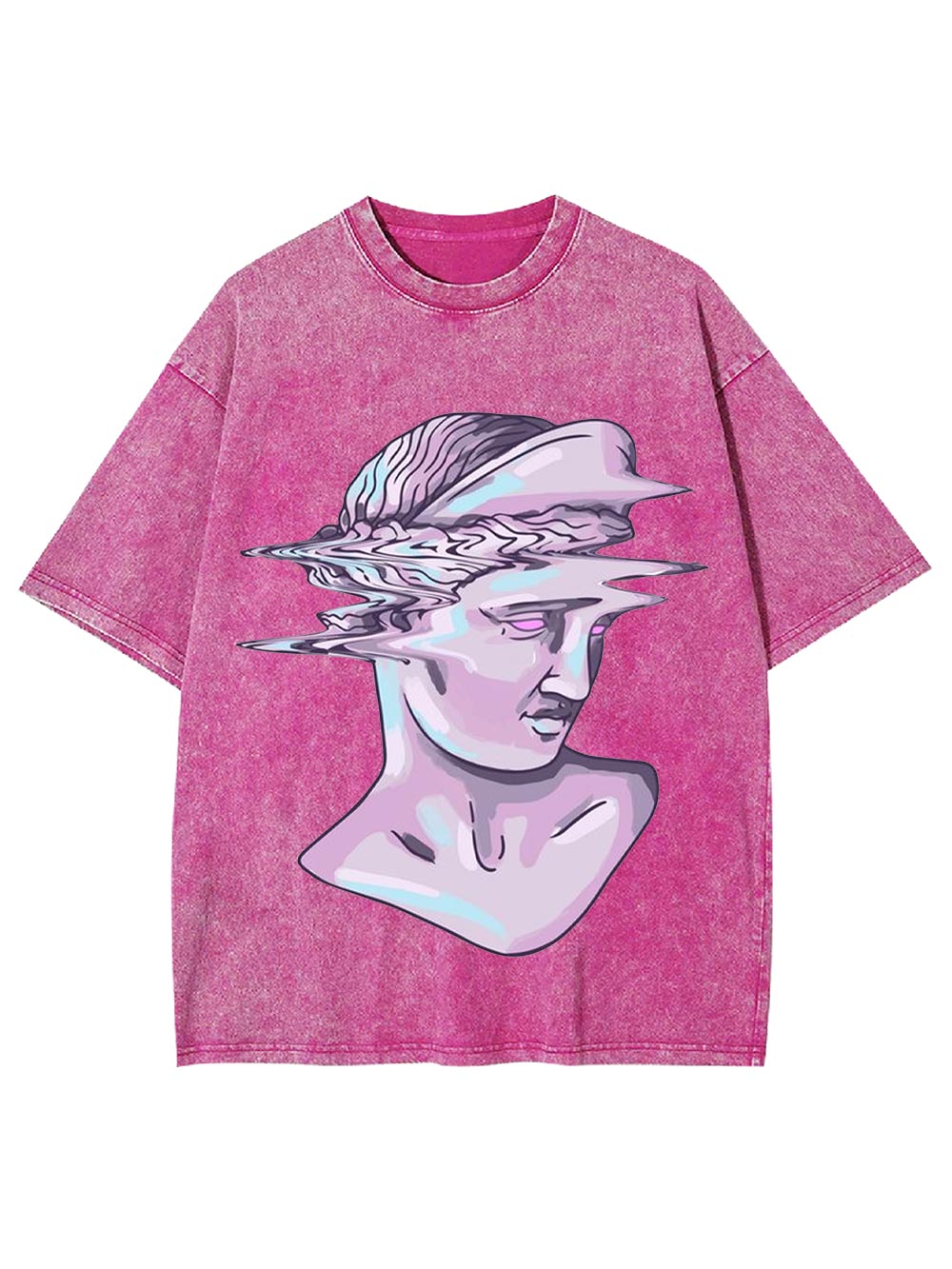 Glitched Statue Washed Tshirt