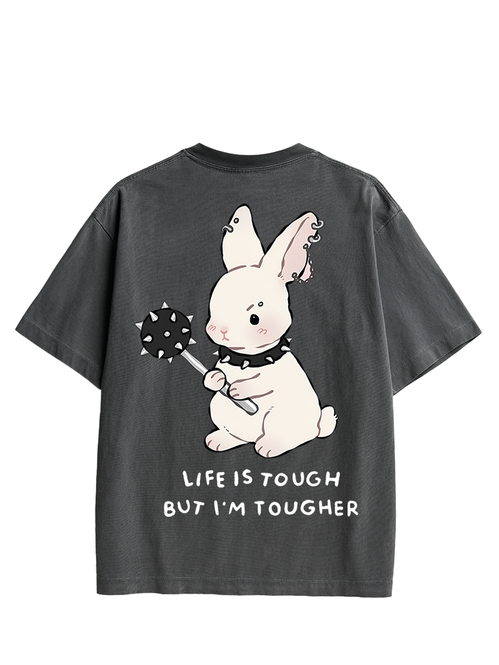 Tough Bunny Double Sided Print Washed TShirt