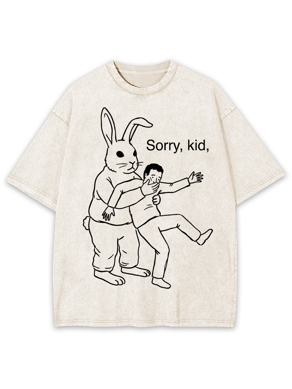 Sorry, kid Washed Tshirt