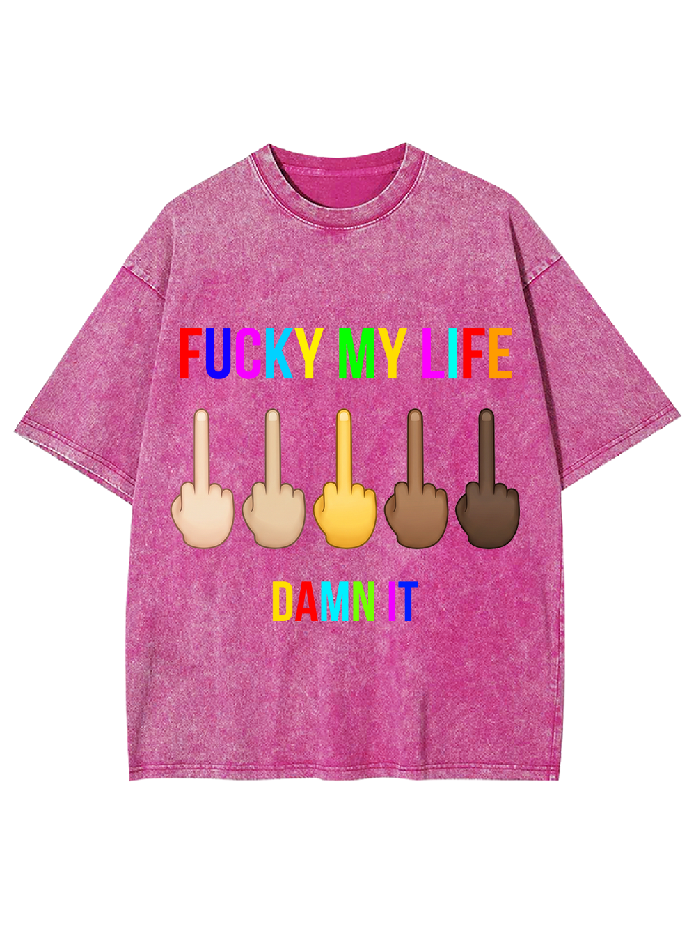 FUCKY MY LIFE Washed Tshirt