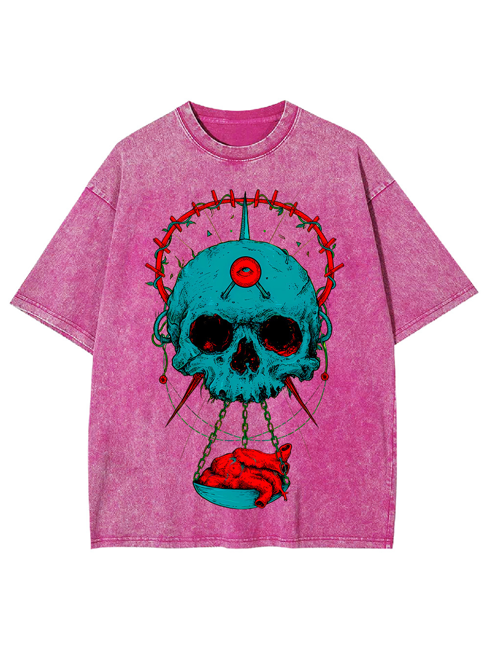 HEART OF THE SKULL WASHED TSHIRT