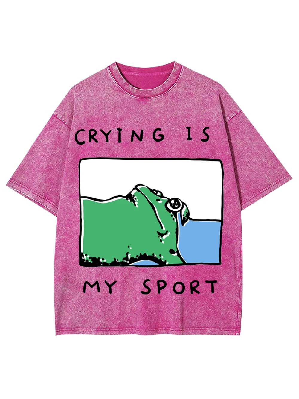 Crying Is My Sport Washed Tshirt