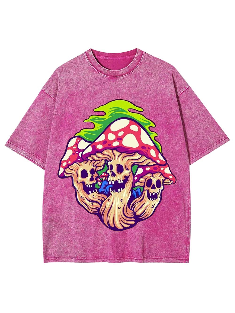 Skull Shrooms Washed Tshirt