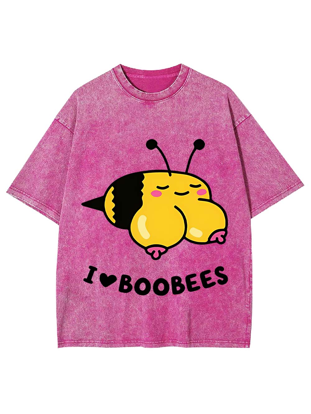 I Love Boobees Washed Tshirt
