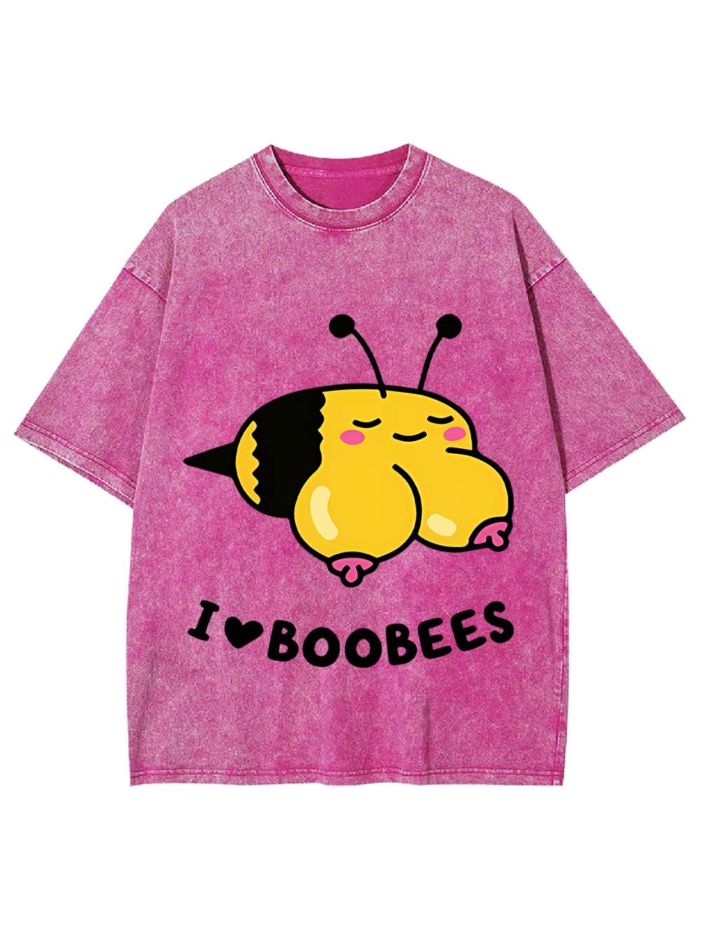 I Love Boobees Washed Tshirt