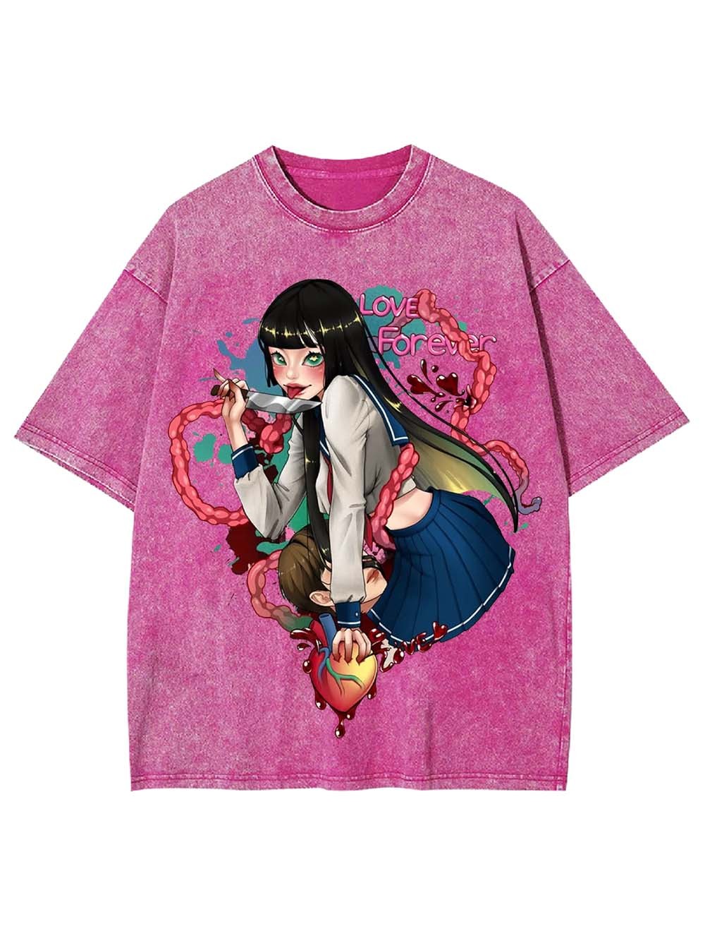 Love Forever in Darkness Washed Tshirt