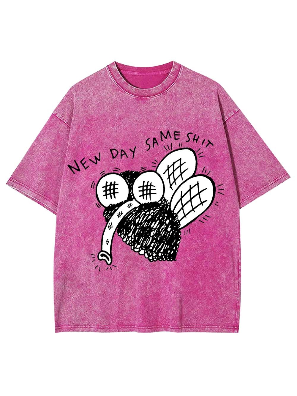 New Day Same Shit Washed Tshirt