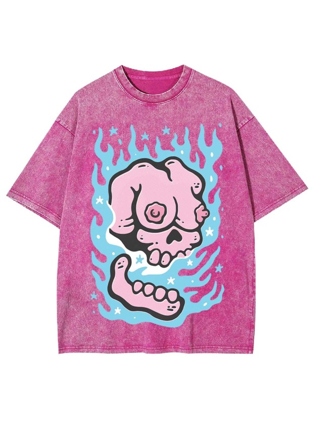 BURNING WASHED TSHIRT