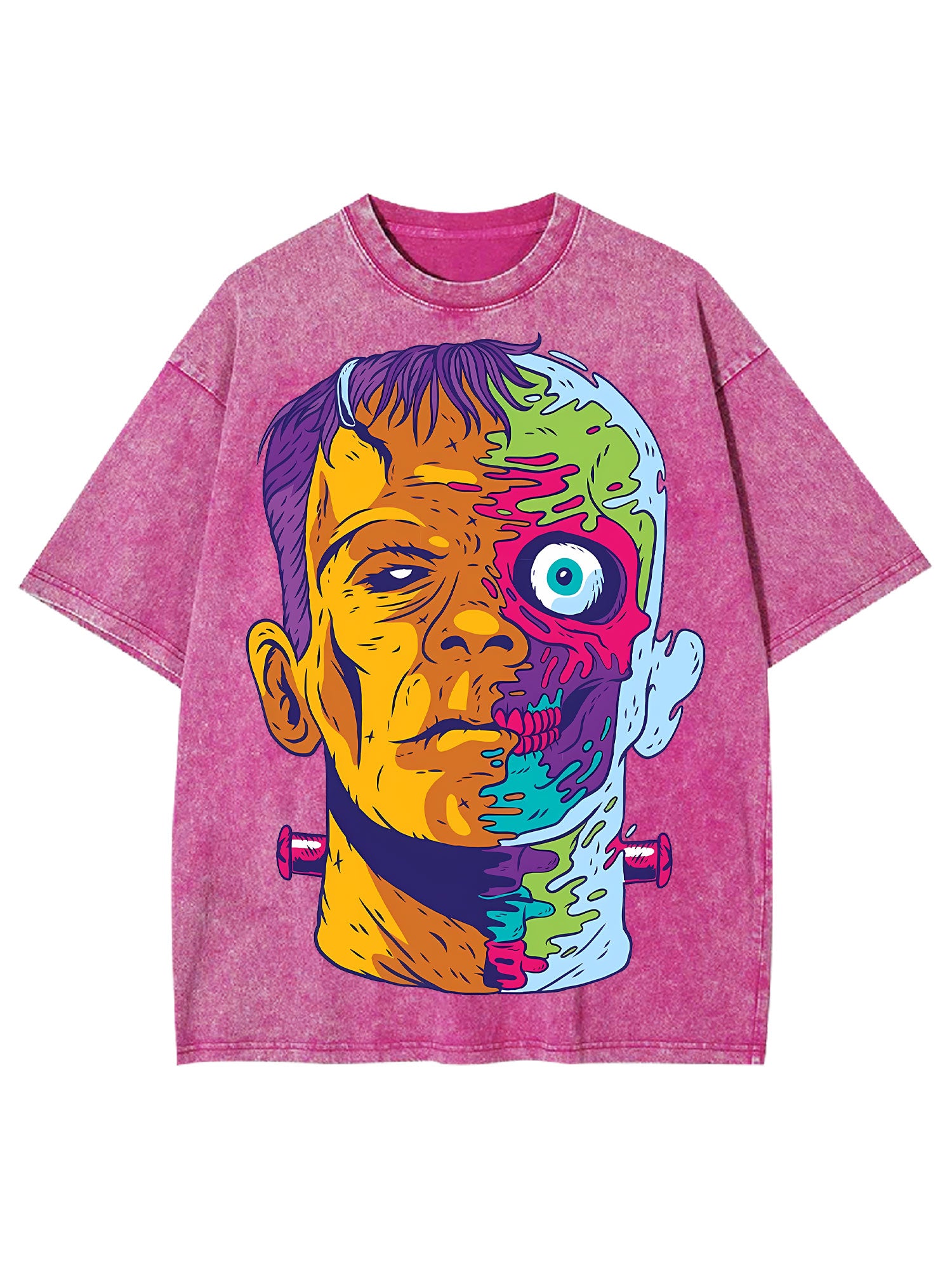 Trippy Frankenstein Washed Tshirt